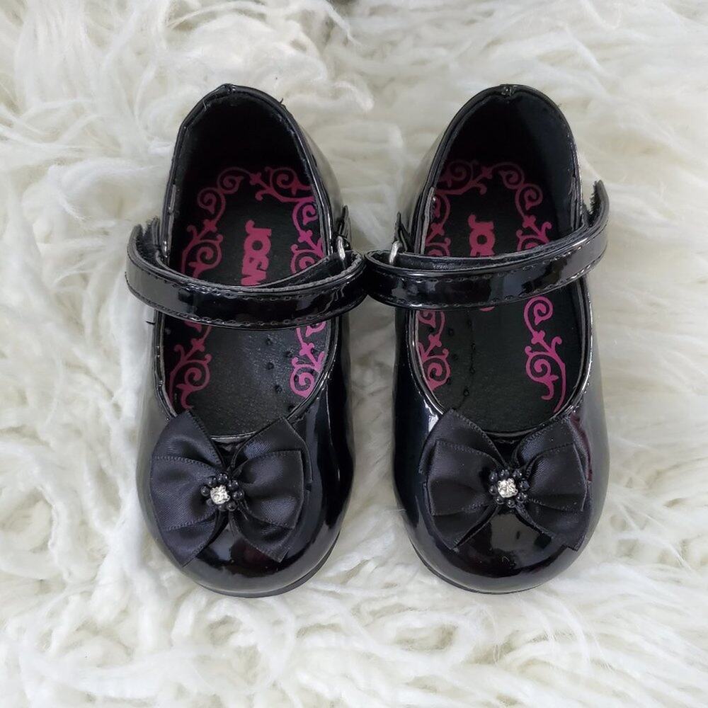 Josmo Vegan Patent Leather Ballet Shoes Size 4